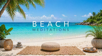 Peaceful tropical shoreline, Beach Meditations collection artwork